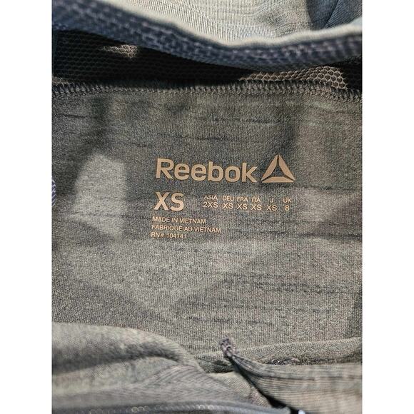 REEBOK Womens XS Quarter 1/4 Zip Pullover Sweatshirt Performance Blue WAA28120SD - Picture 9 of 9